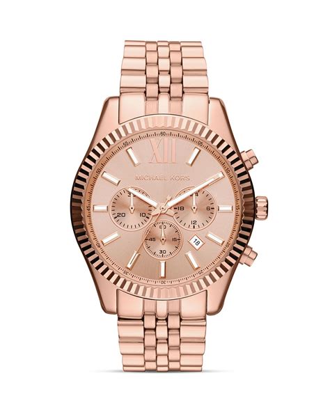 michael kors rose gold watch quality|rose gold mk watch men.